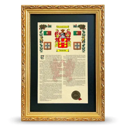Dealmeida Deluxe Armorial Framed - Gold