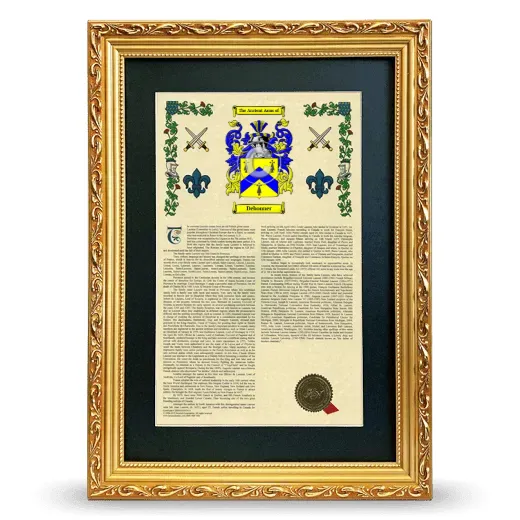 Debonner Deluxe Armorial Framed - Gold