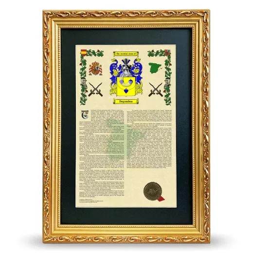 Degamboa Deluxe Armorial Framed - Gold