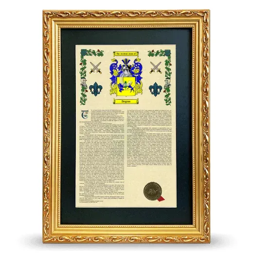Degros Deluxe Armorial Framed - Gold