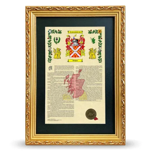 Denyes Deluxe Armorial Framed - Gold