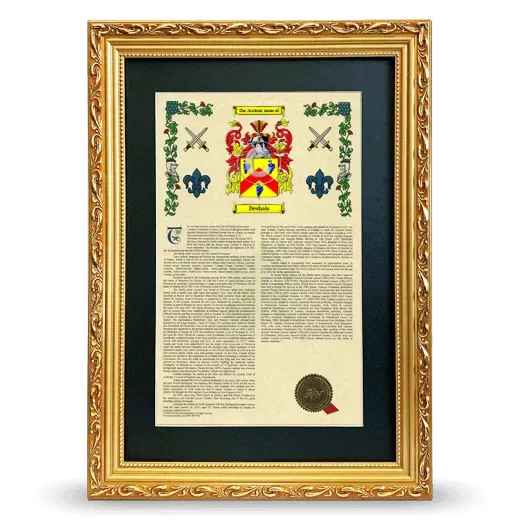Deshais Deluxe Armorial Framed - Gold