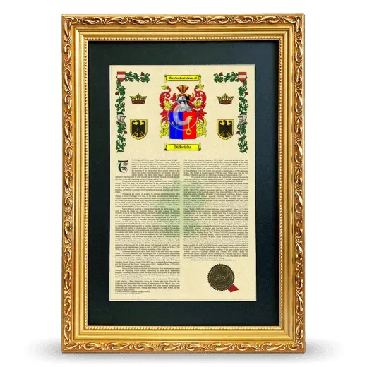 Didericks Deluxe Armorial Framed - Gold