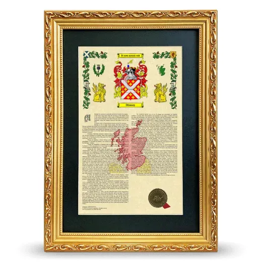 Dinnay Deluxe Armorial Framed - Gold