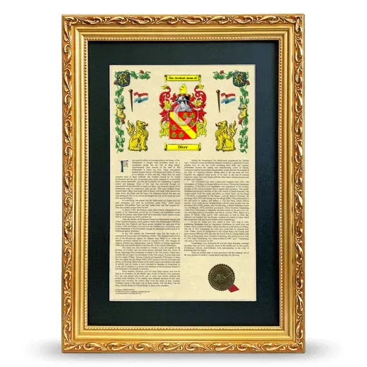Diver Deluxe Armorial Framed - Gold