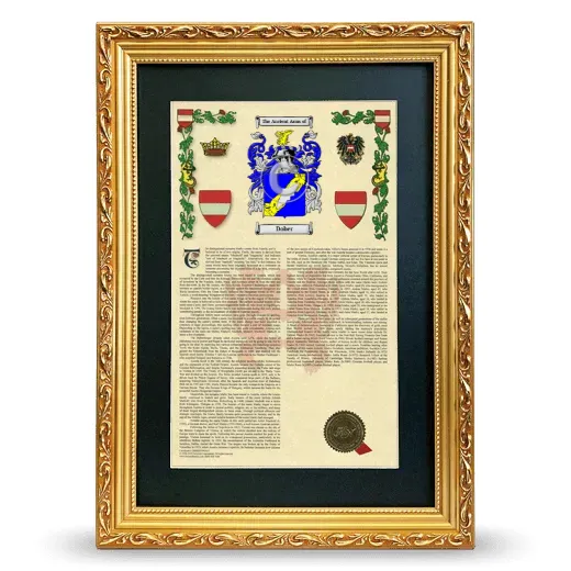 Dober Deluxe Armorial Framed - Gold