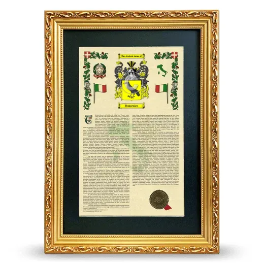Domenico Deluxe Armorial Framed - Gold
