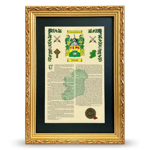 Donaugh Deluxe Armorial Framed - Gold