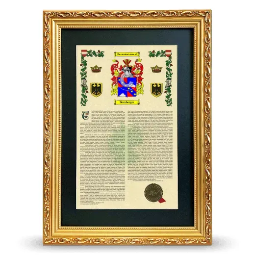 Dornberger Deluxe Armorial Framed - Gold