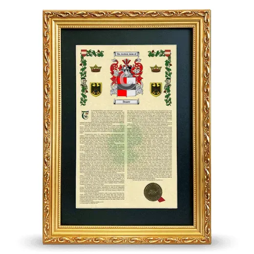 Dozer Deluxe Armorial Framed - Gold