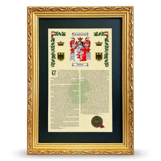 Dresser Deluxe Armorial Framed - Gold