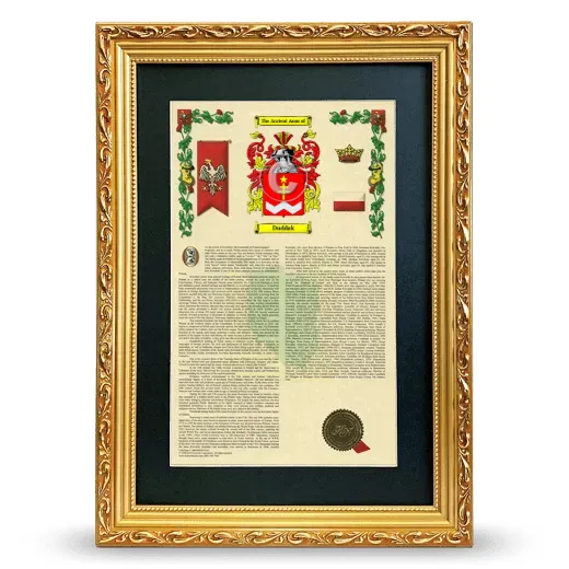 Duddak Deluxe Armorial Framed - Gold