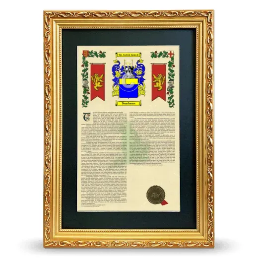 Dumhame Deluxe Armorial Framed - Gold