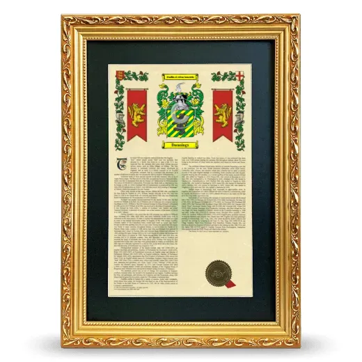 Dunnings Deluxe Armorial Framed - Gold