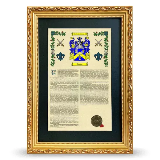 Dupere Deluxe Armorial Framed - Gold