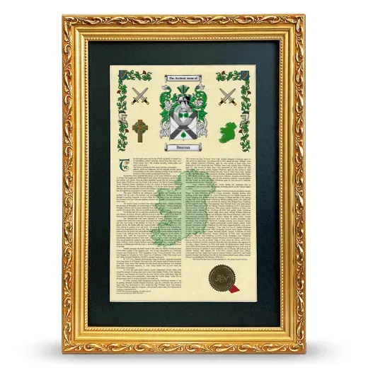 Durcan Deluxe Armorial Framed - Gold