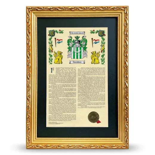 Dusenbury Deluxe Armorial Framed - Gold
