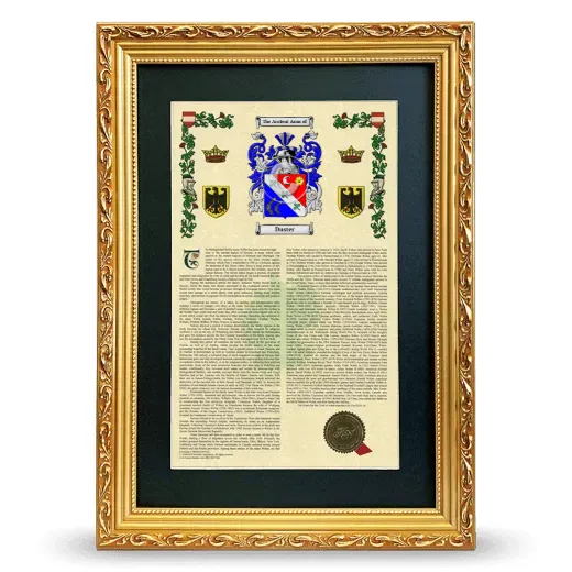 Duster Deluxe Armorial Framed - Gold