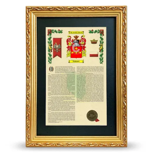 Dzianott Deluxe Armorial Framed - Gold