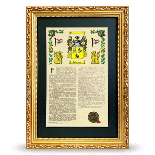 Echerman Deluxe Armorial Framed - Gold