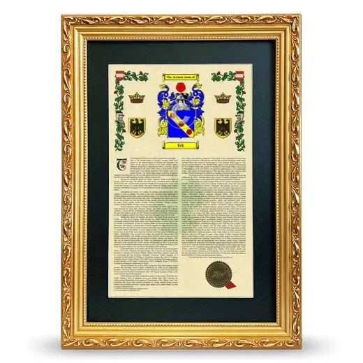 Eck Deluxe Armorial Framed - Gold