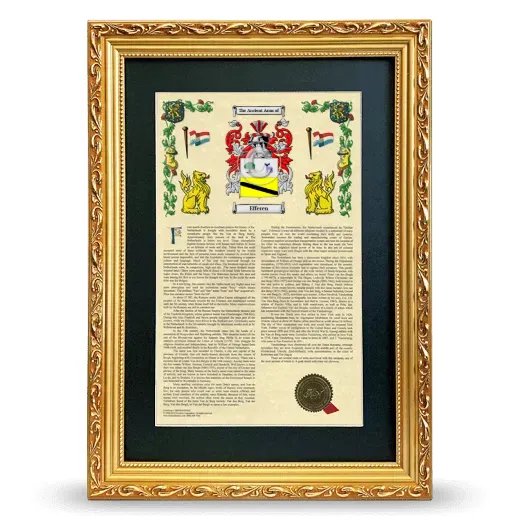 Efferen Deluxe Armorial Framed - Gold