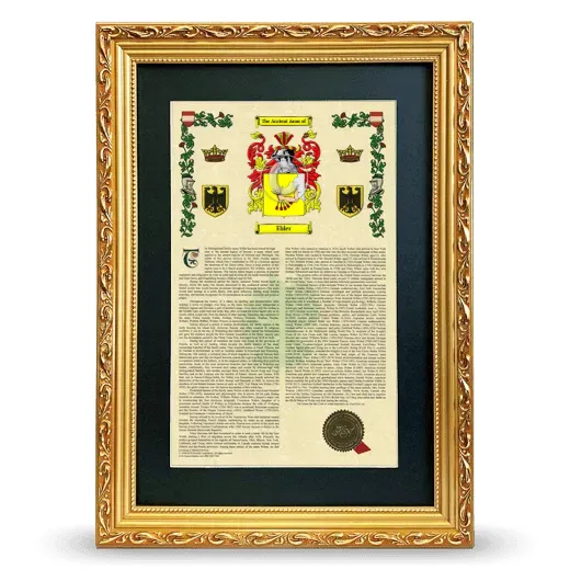 Ehler Deluxe Armorial Framed - Gold