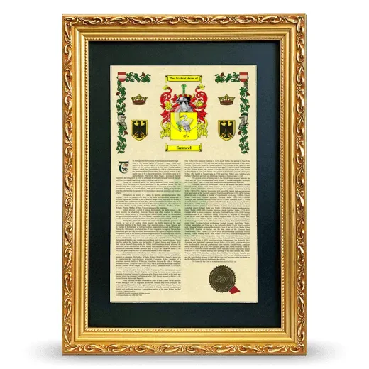 Emmeel Deluxe Armorial Framed - Gold