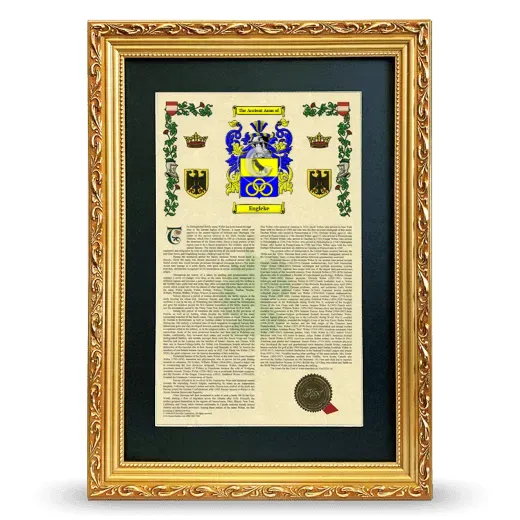 Engleke Deluxe Armorial Framed - Gold
