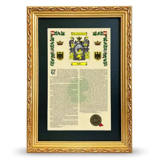 Epler Deluxe Armorial Framed - Gold