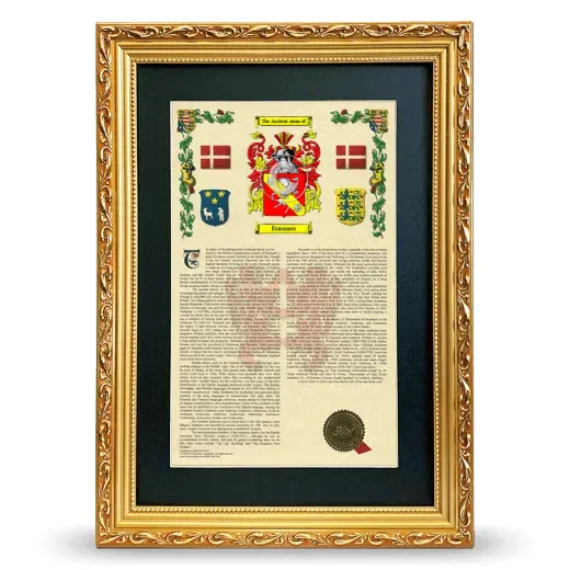 Erasmus Deluxe Armorial Framed - Gold