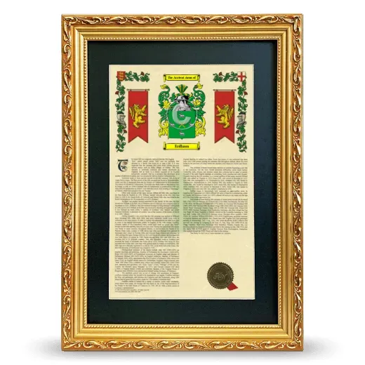 Erdham Deluxe Armorial Framed - Gold