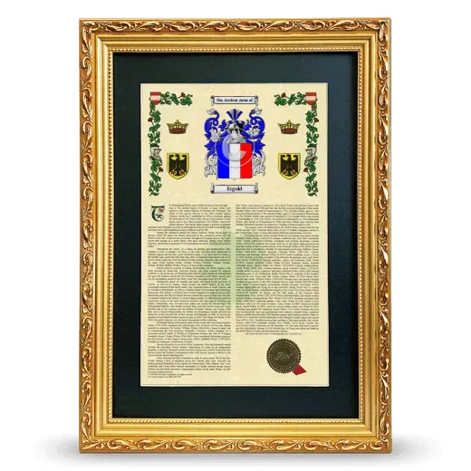 Ergold Deluxe Armorial Framed - Gold