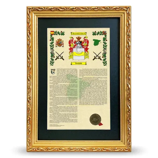 Escajeda Deluxe Armorial Framed - Gold