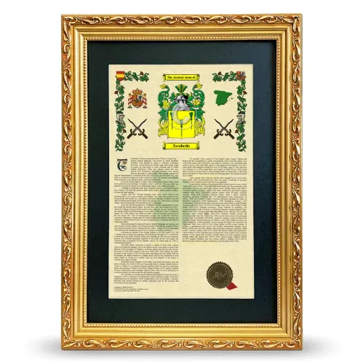 Escobedo Deluxe Armorial Framed - Gold