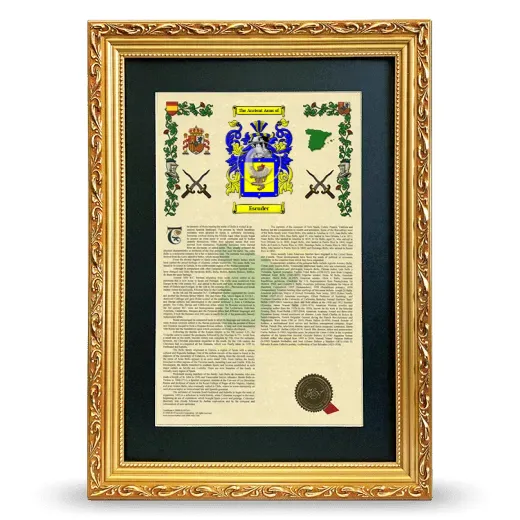 Escuder Deluxe Armorial Framed - Gold