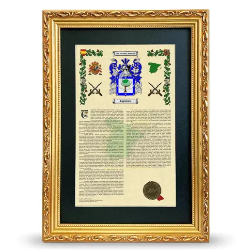 Espinozo Deluxe Armorial Framed - Gold