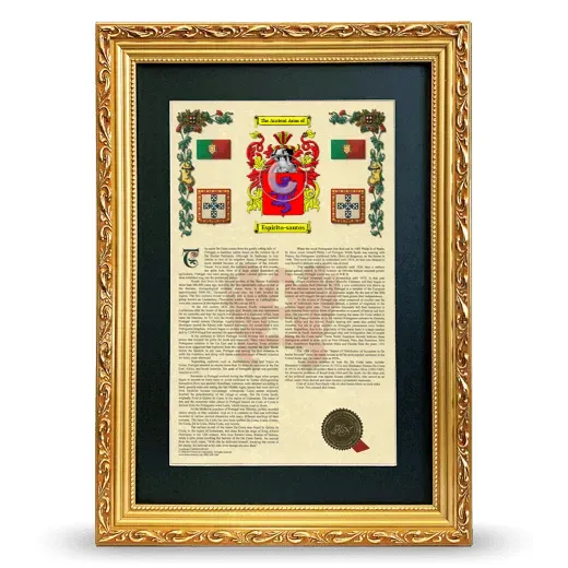 Espirito-santos Deluxe Armorial Framed - Gold