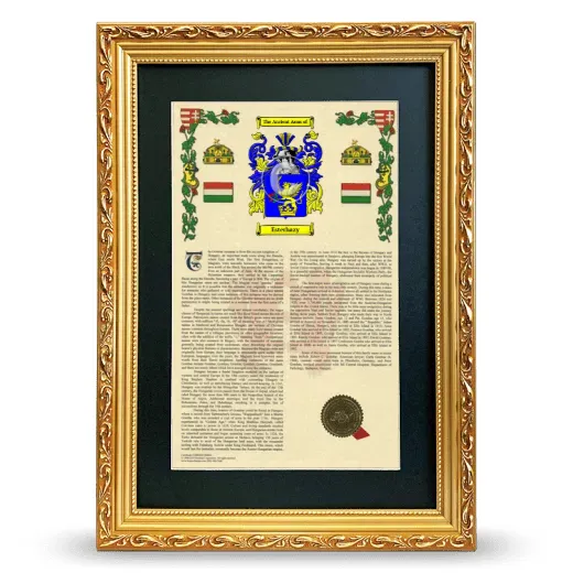 Esterhazy Deluxe Armorial Framed - Gold