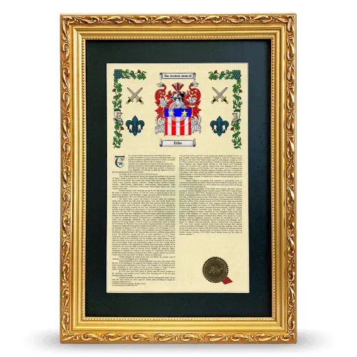 Ethe Deluxe Armorial Framed - Gold