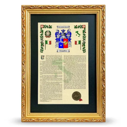 Evangelista Deluxe Armorial Framed - Gold