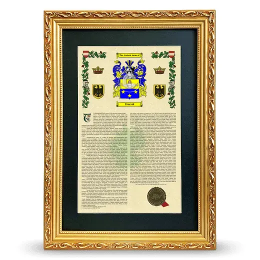 Eversol Deluxe Armorial Framed - Gold