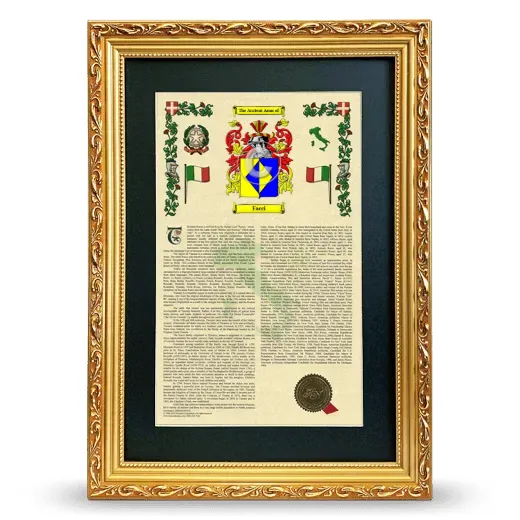 Facci Deluxe Armorial Framed - Gold