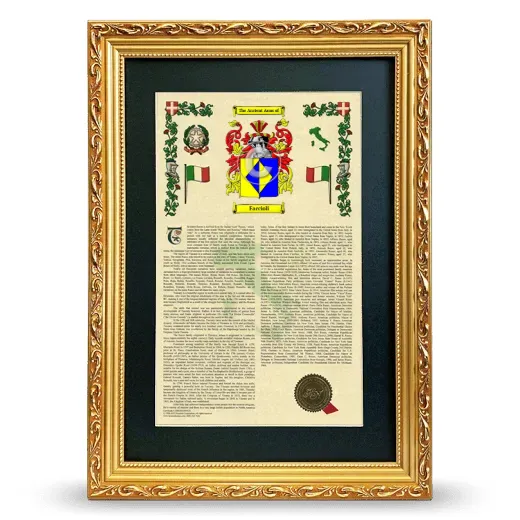 Faccioli Deluxe Armorial Framed - Gold
