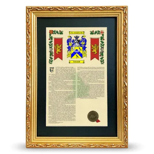 Falconde Deluxe Armorial Framed - Gold