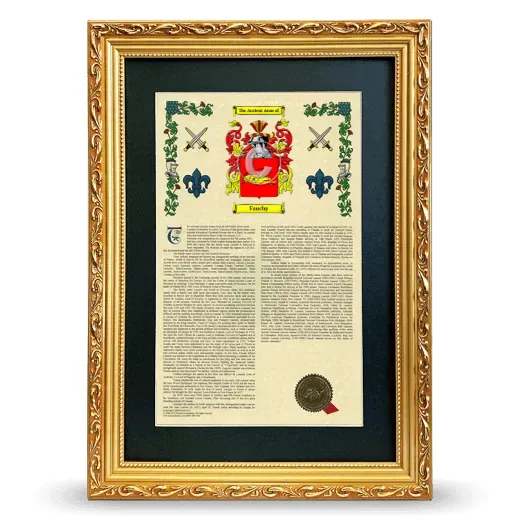 Fauchy Deluxe Armorial Framed - Gold