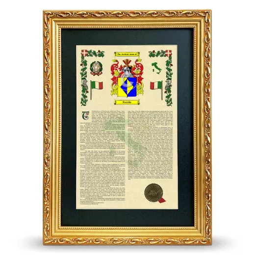 Fazzin Deluxe Armorial Framed - Gold