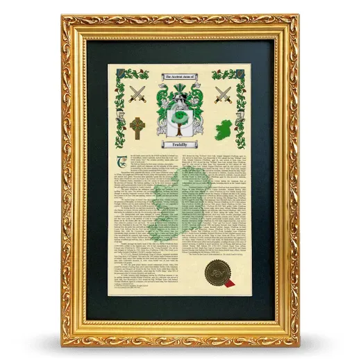 Feahilly Deluxe Armorial Framed - Gold