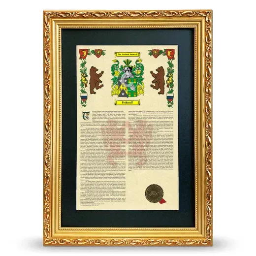 Fedoroff Deluxe Armorial Framed - Gold