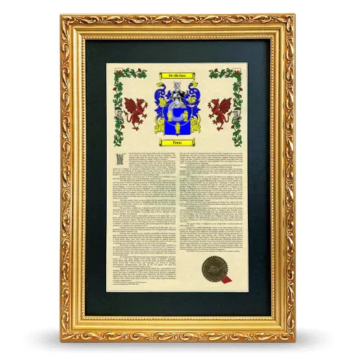 Feen Deluxe Armorial Framed - Gold